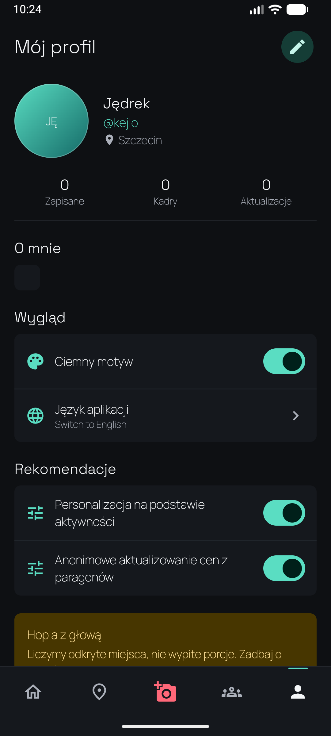 Profil użytkownika Hopla